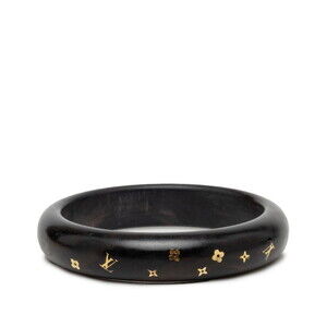 LOUIS VUITTON Brown Monogram Charm Bracelet